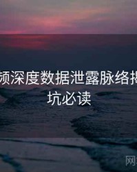 新91视频深度数据泄露脉络揭秘，避坑必读