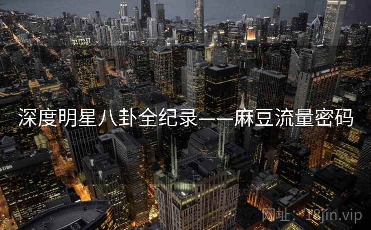 深度明星八卦全纪录——麻豆流量密码 深度明星八卦全纪录——麻豆流量密码